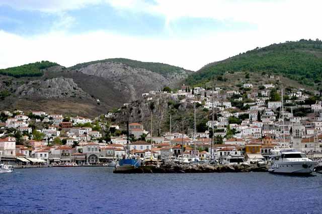 Hydra view from the sea - 